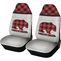Lumberjack Plaid Car Seat Covers (Set of Two) (Personalized)