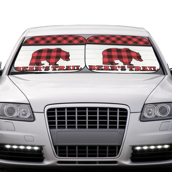 Lumberjack Plaid Car Sun Shades - IN CONTEXT