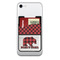 Lumberjack Plaid 2-in-1 Cell Phone Credit Card Holder & Screen Cleaner (Personalized)