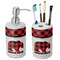 Lumberjack Plaid Ceramic Bathroom Accessories Set (Personalized)
