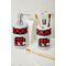 Lumberjack Plaid Ceramic Bathroom Accessories - LIFESTYLE (toothbrush holder & soap dispenser)