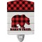 Lumberjack Plaid Ceramic Night Light (Personalized)
