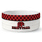 Lumberjack Plaid Ceramic Dog Bowl - Large (Personalized)