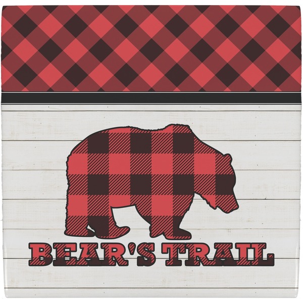 Custom Lumberjack Plaid Ceramic Tile Hot Pad (Personalized)