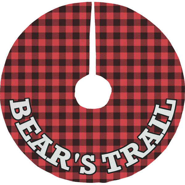 Custom Lumberjack Plaid Tree Skirt (Personalized)