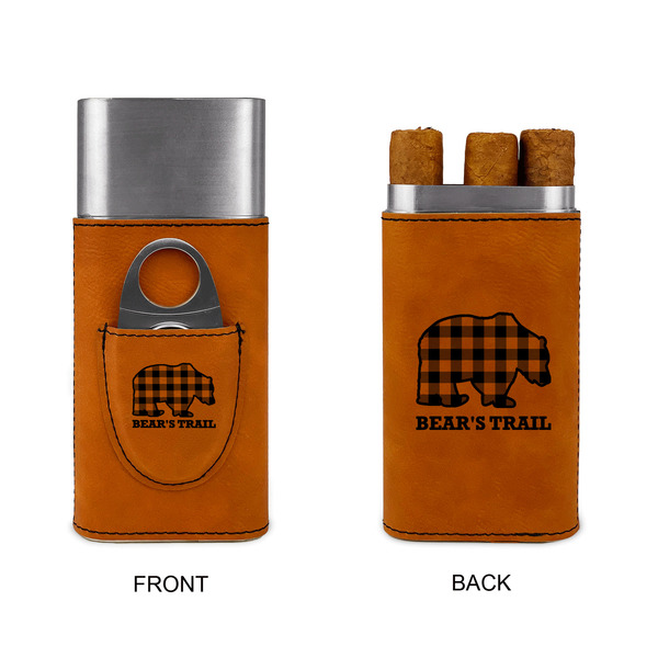 Lumberjack Plaid Cigar Case with Cutter - Double Sided - Approval