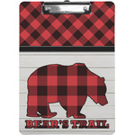 Lumberjack Plaid Clipboard (Personalized)