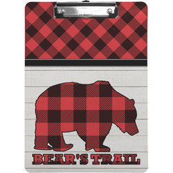 Lumberjack Plaid Clipboard (Letter Size) w/ Name or Text