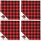 Lumberjack Plaid Cloth Napkins - Personalized Dinner (APPROVAL) Set of 4