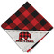 Lumberjack Plaid Cloth Napkins - Personalized Dinner (Folded Four Corners)