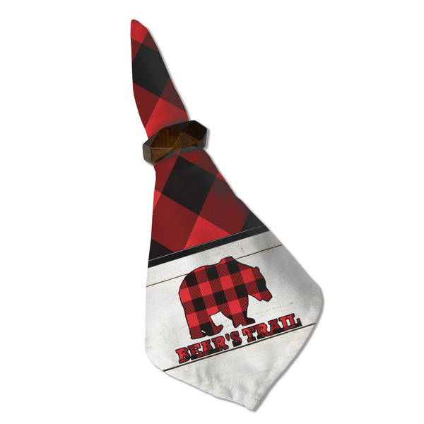 Lumberjack Plaid Cloth Napkins - Personalized Dinner (Folded in Ring) (MAIN)