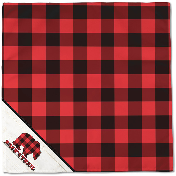Lumberjack Plaid Cloth Napkins - Personalized Dinner (Full Open)