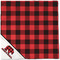 Lumberjack Plaid Cloth Napkins - Personalized Dinner (Full Open)
