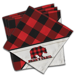 Lumberjack Plaid Cloth Napkins (Set of 4) (Personalized)
