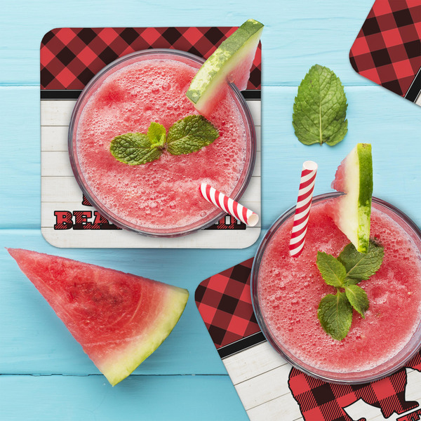 Lumberjack Plaid Coaster Set - LIFESTYLE