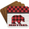 Lumberjack Plaid Coaster Set (Personalized)