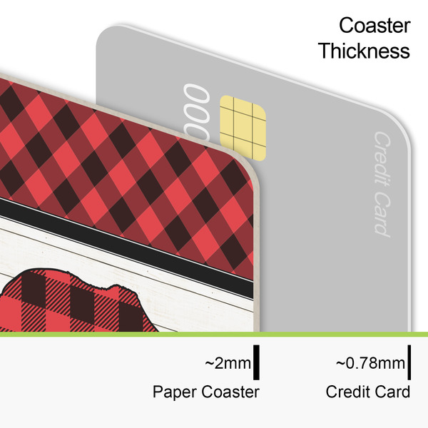 Lumberjack Plaid Coaster Thickness