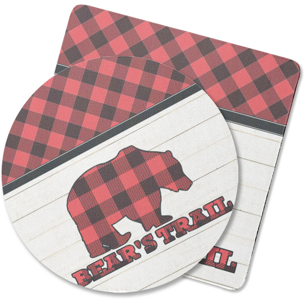 Custom Lumberjack Plaid Rubber Backed Coaster (Personalized)