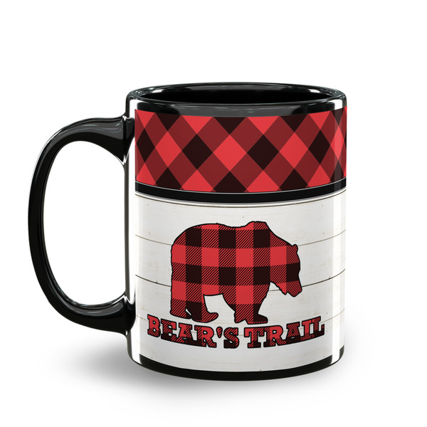 Lumberjack Plaid Coffee Mug - 11 oz - Black