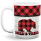 Lumberjack Plaid 11 Oz Coffee Mug - White (Personalized)
