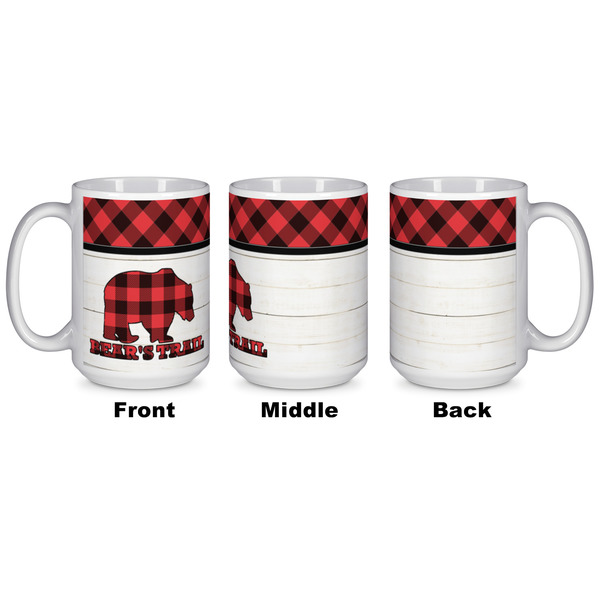 Lumberjack Plaid Coffee Mug - 15 oz - White APPROVAL