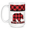 Lumberjack Plaid Coffee Mug - 15 oz - White
