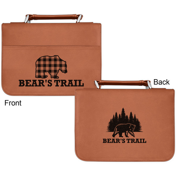 Lumberjack Plaid Cognac Leatherette Bible Covers - Small Double Sided Apvl