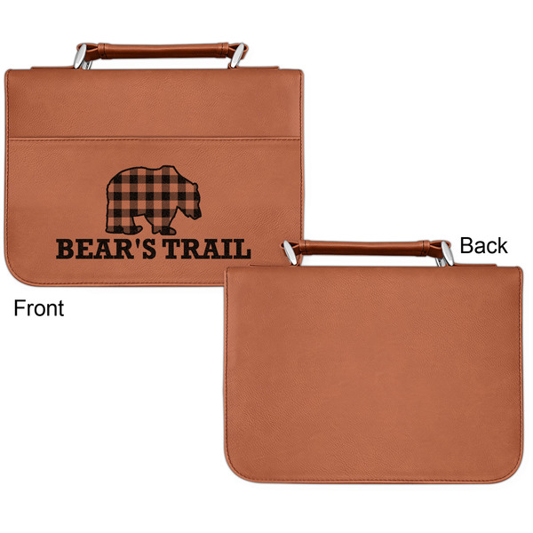 Lumberjack Plaid Cognac Leatherette Bible Covers - Small Single Sided Apvl