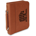 Lumberjack Plaid Leatherette Bible Cover with Handle & Zipper - Large - Double Sided (Personalized)