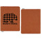 Lumberjack Plaid Cognac Leatherette Zipper Portfolios with Notepad - Single Sided - Apvl