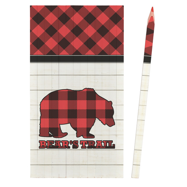 Lumberjack Plaid Colored Pencils - Front View