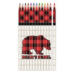 Lumberjack Plaid Colored Pencils (Personalized)