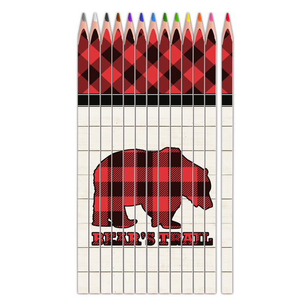 Custom Lumberjack Plaid Colored Pencils (Personalized)