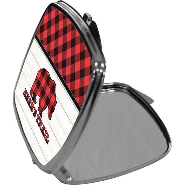 Lumberjack Plaid Compact Mirror (Side View)