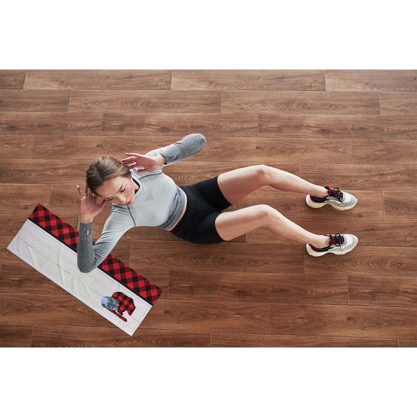 Lumberjack Plaid Cooling Towel- Lifestyle