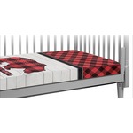 Lumberjack Plaid Crib Fitted Sheet (Personalized)
