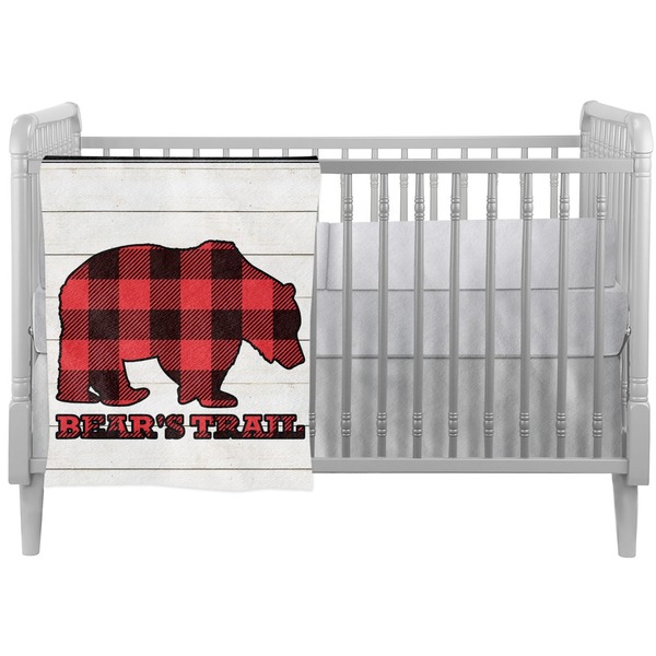 Custom Lumberjack Plaid Crib Comforter / Quilt (Personalized)