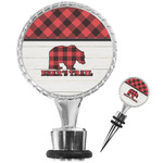 Lumberjack Plaid Wine Bottle Stopper (Personalized)