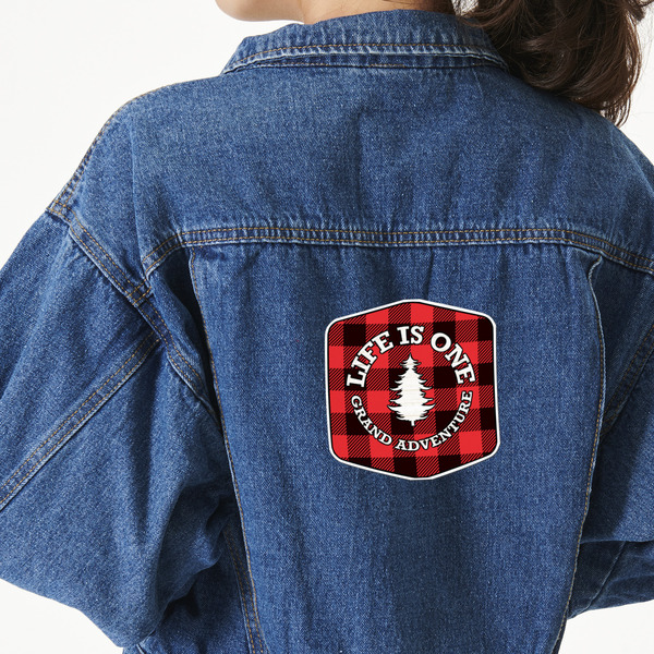 Custom Lumberjack Plaid Twill Iron On Patch - Custom Shape - X-Large (Personalized)