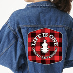Lumberjack Plaid Twill Iron On Patch - Custom Shape - 3XL (Personalized)