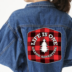 Lumberjack Plaid Twill Iron On Patch - Custom Shape - 3XL (Personalized)