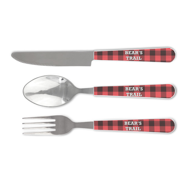 Custom Lumberjack Plaid Cutlery Set (Personalized)