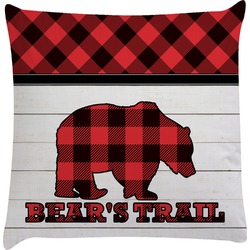 Lumberjack Plaid Decorative Pillow Case (Personalized)