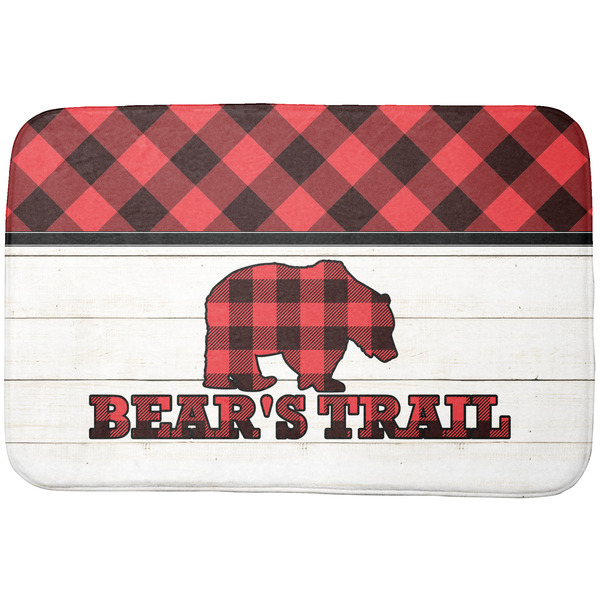 Custom Lumberjack Plaid Dish Drying Mat (Personalized)