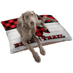 Lumberjack Plaid Dog Bed - Large w/ Name or Text