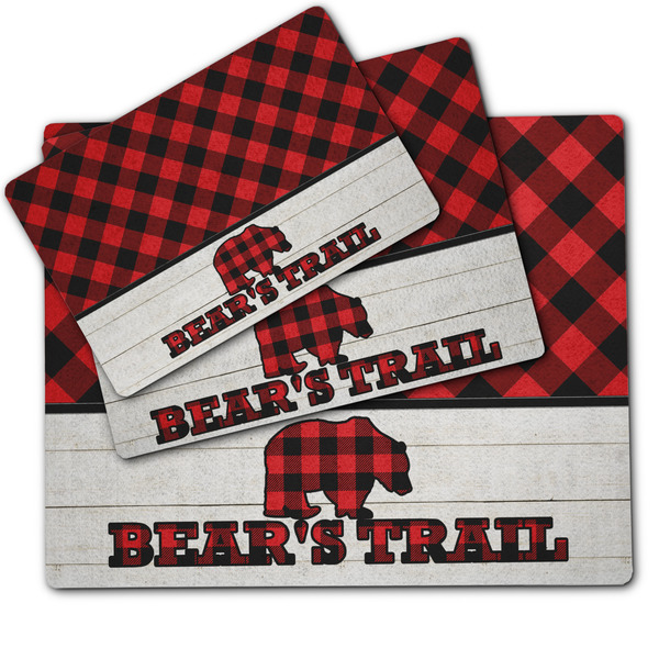 Lumberjack Plaid Dog Food Mat - MAIN (sm, med, lrg)