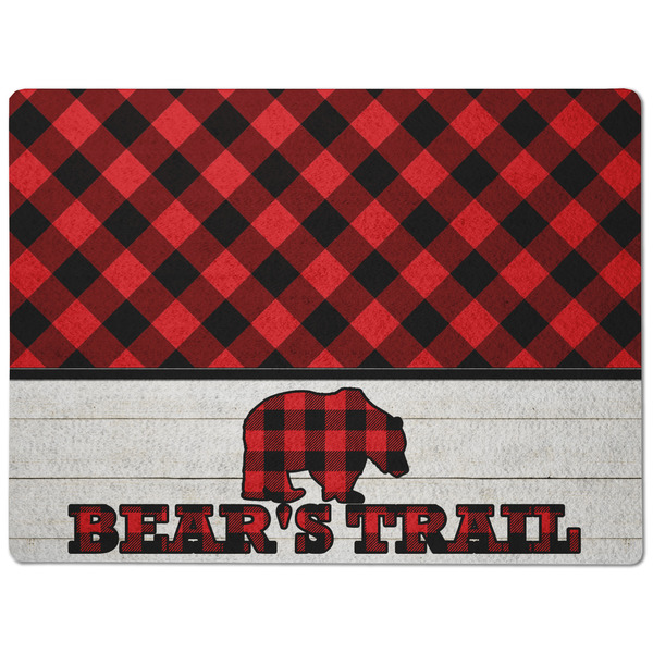 Lumberjack Plaid Dog Food Mat - Medium without bowls