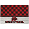 Lumberjack Plaid Dog Food Mat w/ Name or Text