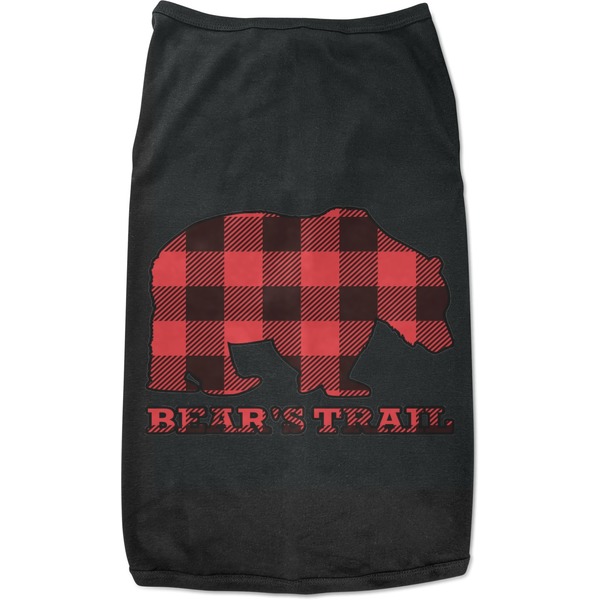 Custom Lumberjack Plaid Black Pet Shirt (Personalized)