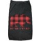 Lumberjack Plaid Black Pet Shirt - M (Personalized)